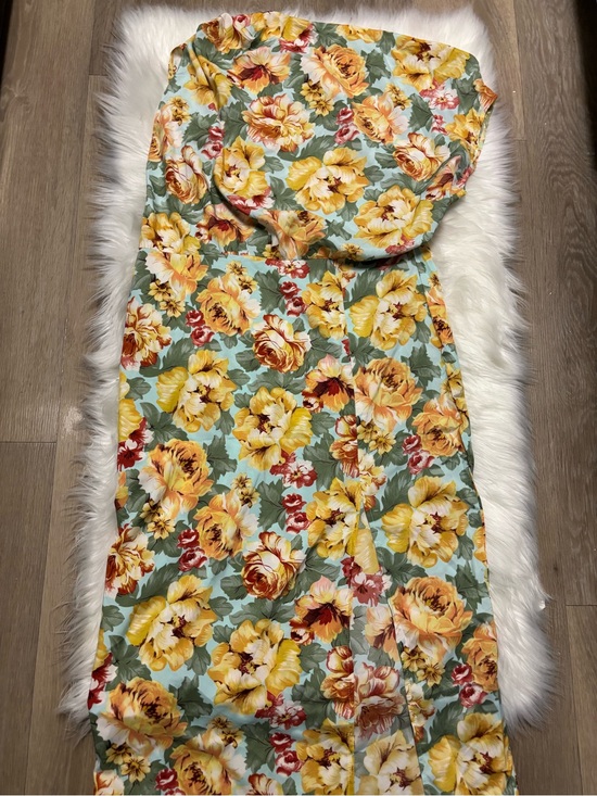 Dresses & Skirts - Floral‎ Yellow & Mint Maxi Dress